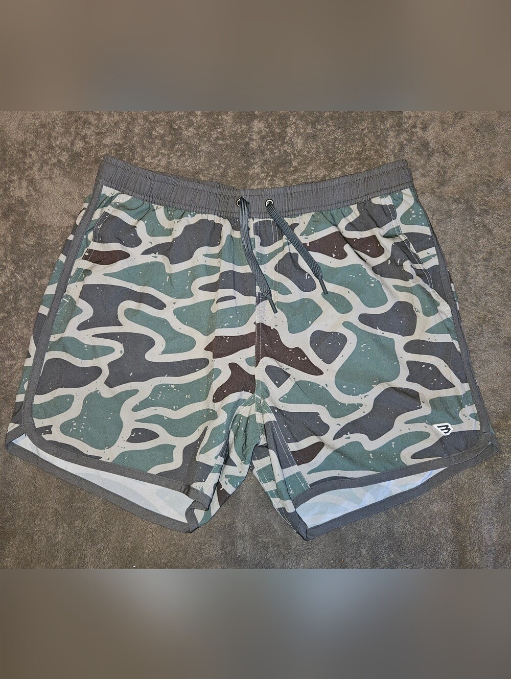 Burlebo - Men's Swim Trunks - Retro Duck Camo